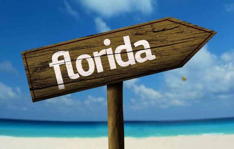 Image of a sign reading Florida on the National Personal Training Institute website