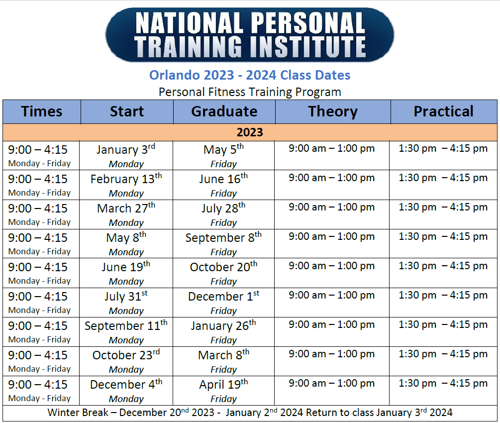 national personal training institute schedule orlando 2023-2024 1-min