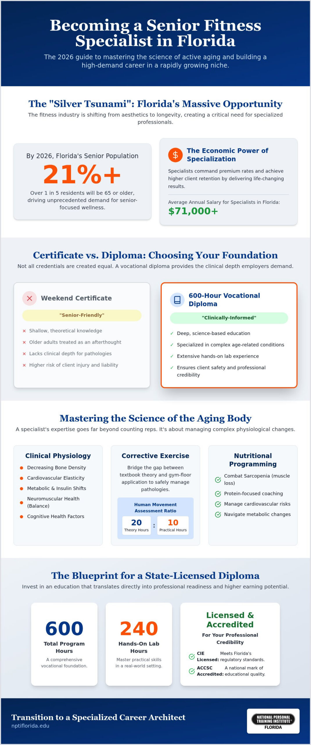 Senior Fitness Certification Florida: The 2026 Professional Career Guide